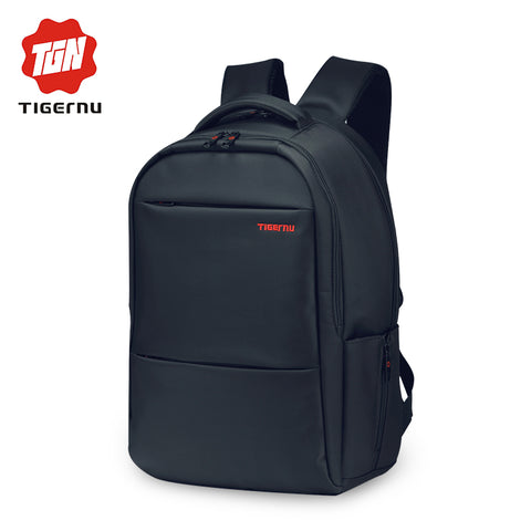 Tigernu Large Capacity College Backpack Men Unisex Black Backpack