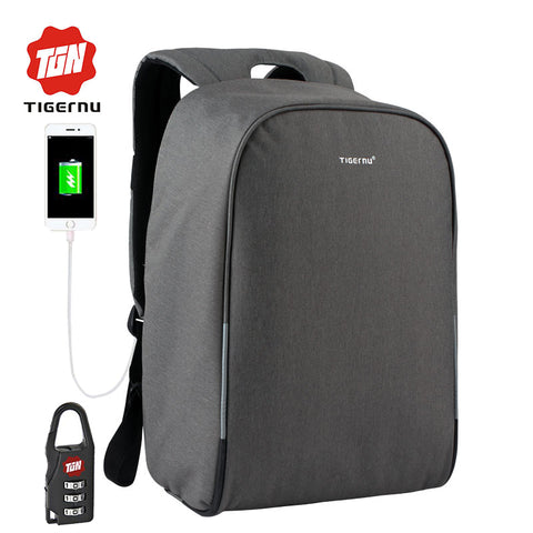 Tigernu Brand Anti-theft design USB Charging Backpack l bag 14"- 15.6"