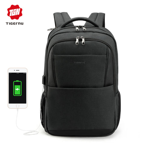 Tigernu men backpack anti theft USB charging 15.6 Laptop backpacks